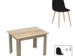 ΤΡΑΠΕΖΑΡΙΑ MANKA-BELLA PAKOWORLD ΣΕΤ 5ΤΕΜ ΣΕ SONOMA ΑΠΟΧΡΩΣΗ 110X80X70ΕΚ