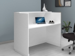 ΓΡΑΦΕΙΟ ΥΠΟΔΟΧΗΣ - RECEPTION GEMINI MEGAPAP ΧΡΩΜΑ ΛΕΥΚΟ 150X70X110ΕΚ.