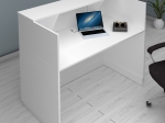 ΓΡΑΦΕΙΟ ΥΠΟΔΟΧΗΣ - RECEPTION GEMINI MEGAPAP ΧΡΩΜΑ ΛΕΥΚΟ 150X70X110ΕΚ.