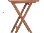 ΤΡΑΠΕΖΙ ΣΚΗΝΟΘΕΤΗ ΤΕΤΡΑΓΩΝΟ ERIS HM18118 ΞΥΛΟ TEAK--ΦΥΣΙΚΟ 60x60x75Υεκ.