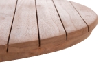 ΕΠΙΦΑΝΕΙΑ ΤΡΑΠΕΖΙΟΥ ΣΤΡΟΓΓΥΛΗ HM18133 ΞΥΛΟ TEAK--ΦΥΣΙΚΟ Φ70x4(πάχος)εκ.