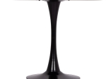 ΤΡΑΠΕΖΙ ΣΤΡΟΓΓΥΛΟ BROLIN HM18141.02 MDF TOP-ΒΑΣΗ ΜΕΤΑΛΛΙΚΗ--ΜΑΥΡΟ Φ90x73Υεκ