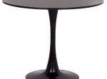 ΤΡΑΠΕΖΙ ΣΤΡΟΓΓΥΛΟ BROLIN HM18141.02 MDF TOP-ΒΑΣΗ ΜΕΤΑΛΛΙΚΗ--ΜΑΥΡΟ Φ90x73Υεκ