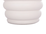ΤΡΑΠΕΖΙ ΒΟΗΘΗΤΙΚΟ PUFFAT HM18172.02 FIBER CEMENT ΛΕΥΚΟ- ΞΥΛΟ TEAK TOP Φ45x46Υεκ.