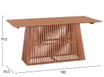 ΣΕΤ ΤΡΑΠΕΖΑΡΙΑΣ 5ΤΜΧ RENLY HM21078.02 ΟΡΘΟΓΩΝΙΟ ΤΡΑΠΕΖΙ & 4 ΚΑΡΕΚΛΕΣ