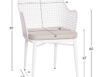 ΣΕΤ LOUNGE 3TMX ΕΞ.ΧΩΡΟΥ OREGO HM21107.02 ΑΛΟΥΜΙΝΙΟ & ΜΕΤΑΛΛΟ ΣΕ ΛΕΥΚΟ