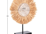 ΕΠΙΤΡΑΠΕΖΙΟ ΔΙΑΚΟΣΜΗΤΙΚΟ HM4224 ΙΝΕΣ RAFFIA ΣΕ ΦΥΣΙΚΟ-ΜΑΥΡΗ ΞΥΛΙΝΗ ΒΑΣΗ 18x9x43Υεκ.