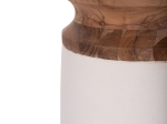 ΔΙΑΚΟΣΜΗΤΙΚΟ ΒΑΖΟ ΔΑΠΕΔΟΥ LINTER HM4662.02S FIBER CEMENT ΛΕΥΚΟ--ΞΥΛΟ ΤΕΑΚ Φ34x60Υεκ.