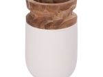 ΔΙΑΚΟΣΜΗΤΙΚΟ ΒΑΖΟ ΔΑΠΕΔΟΥ LINTER HM4662.02S FIBER CEMENT ΛΕΥΚΟ--ΞΥΛΟ ΤΕΑΚ Φ34x60Υεκ.
