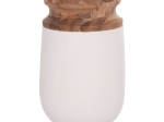 ΔΙΑΚΟΣΜΗΤΙΚΟ ΒΑΖΟ ΔΑΠΕΔΟΥ LINTER HM4662.02S FIBER CEMENT ΛΕΥΚΟ--ΞΥΛΟ ΤΕΑΚ Φ34x60Υεκ.