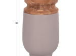 ΔΙΑΚΟΣΜΗΤΙΚΟ ΒΑΖΟ ΔΑΠΕΔΟΥ LINTER HM4662.05S FIBER CEMENT ΓΚΡΙ ΜΑΤ--ΞΥΛΟ ΤΕΑΚ Φ34x60Υεκ