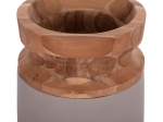 ΔΙΑΚΟΣΜΗΤΙΚΟ ΒΑΖΟ ΔΑΠΕΔΟΥ LINTER HM4662.05S FIBER CEMENT ΓΚΡΙ ΜΑΤ--ΞΥΛΟ ΤΕΑΚ Φ34x60Υεκ
