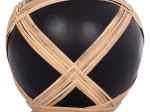 ΔΙΑΚΟΣΜΗΤΙΚΟ ΒΑΖΟ ΔΑΠΕΔΟΥ MAYNARD HM4672.01L FIBER CEMENT ΜΑΥΡΟ-RATTAN Φ32x62.5Υεκ