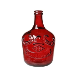 Διακοσμητική Νταμιτζάνα Damajuana 12LT Merlot DAM212 Κόκκινη 42x27x27cm Espiel Γυαλί