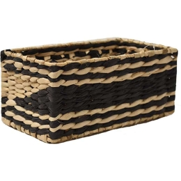 Καλάθι Rush 00.06.67448 26x13x10cm Natural-Black Ψάθα