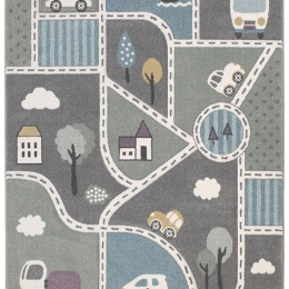 Χαλί Παιδικό Bonita 262 Grey-Multi New Plan 160X230cm