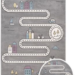 Χαλί Παιδικό Bonita 263 Grey-Multi New Plan 160X230cm