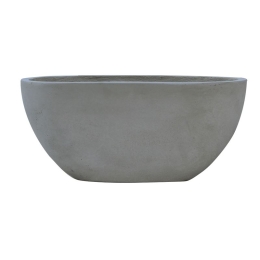 FLOWER POT-4 CEMENT GREY 76X34X32CM