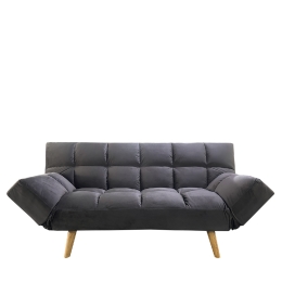 ΚΑΝΑΠΕΣ ΚΡΕΒΑΤΙ ΤΡΙΘΕΣΙΟΣ ARTELIBRE ELVINA ΓΚΡΙ ΥΦΑΣΜΑ 182X82X88CM