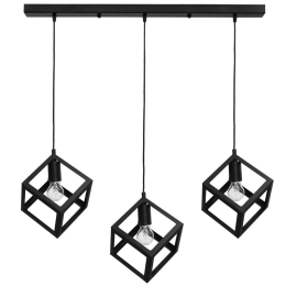 Φωτιστικό Οροφής Kyvos 3/L Raga Black 34-0055 Heronia Μέταλλο
