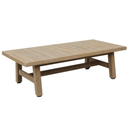 Τραπέζι κήπου Malibu pakoworld μασίφ ξύλο ακακίας 127.5x65x36.5εκ