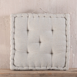 Kathy ριγέ μαξιλάρι δαπέδου σε μπεζ απόχρωση 50x50 εκ