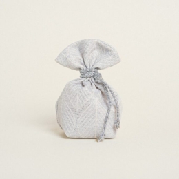 Beauty Home ΠΟΥΓΚΙ ΜΕ ΒΑΣΗ 8 x 12 cm ΖΑΚΑΡ ΦΥΛΛΟ ΡΕΤΡΟ LUREX ΑΣΗΜΙ