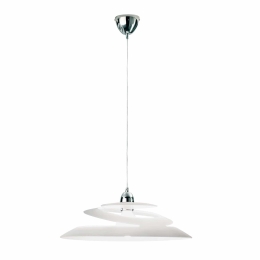 Φωτιστικό Οροφής Aragon White 3357-40-102 Fabas Luce Μέταλλο,Γυαλί