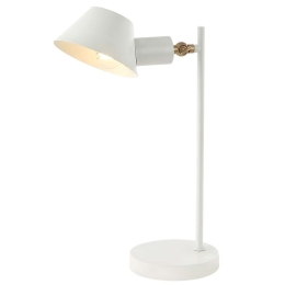 Φωτιστικό Επιτραπέζιο 20222 1xE27 Max 25W White Matt - Gold Matt Μέταλλο,Αλουμίνιο