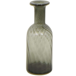Διακοσμητικό Βάζο 373-122-763 9x9x29cm Green Γυαλί