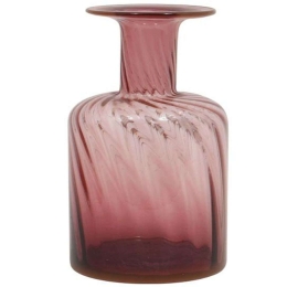 Διακοσμητικό Βάζο 373-122-764 12x12x20cm Pink Γυαλί