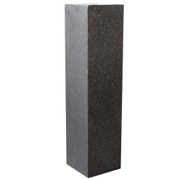 Ανθοστήλη Πήλινη Terazzo C-6150-8 36x36x120cm Black Supergreens Clay
