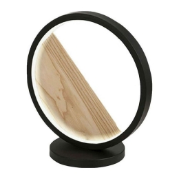 Φωτιστικό Επιτραπέζιο Pierre 3695-30-101 29W Led Φ18cm 32,5x35cm Black Fabas Luce Μέταλλο,Ξύλο