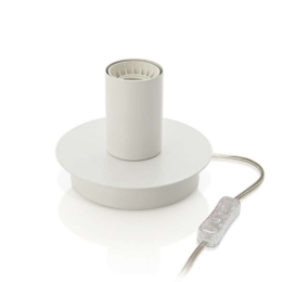 Φωτιστικό Επιτραπέζιο 6258 B 1XE27 40W Φ12cm 9cm White Perenz Μέταλλο