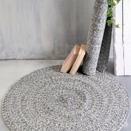Χαλάκι Almira Grey Ρυθμός 70X70cm Round
