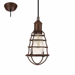 Φωτιστικό Οροφής Port Seton 49809 Brown Eglo Μέταλλο