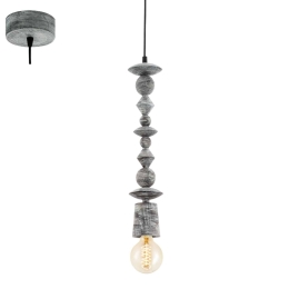 Φωτιστικό Οροφής Avoltri 49372 Black Eglo Ξύλο