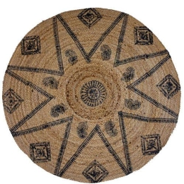 Χαλί AI19JTRG-04-90 Blue-Natural 90X90cm Round