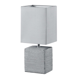 Επιτραπέζιο Φωτιστικό Ping R50131087 Grey RL Lighting Κεραμικό,Ύφασμα