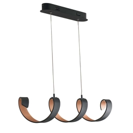 Φωτιστικό Οροφής - Ράγα Led-Helix-S4 NER 0W 4000Κ1600lm Black Luce Ambiente Design Αλουμίνιο