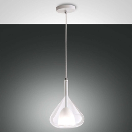 Φωτιστικό Οροφής Lila 3481-40-241 Transparent Fabas Luce Μέταλλο,Γυαλί