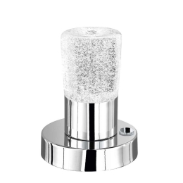 Φωτιστικό Επιτραπέζιο Led Cristo 430Lm 14x11cm Chrome-Clear 529690100 Trio Lighting Μέταλλο,Γυαλί