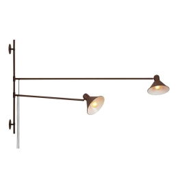 Φωτιστικό Τοίχου - Απλίκα I-Duetto-AP2-BRO E27 154x90x21cm Bronze Luce Ambiente Design