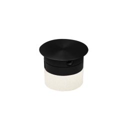 Βάση Από Σύστημα Φωτισμού 19152 Φ10 3W 3000K 95Lm Black Στρόγγυλο Αλουμίνιο