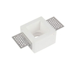 Σποτ Χωνευτό Γυψοσανίδας S047 1 x GU10 max 50W White Τετράγωνο Γύψος