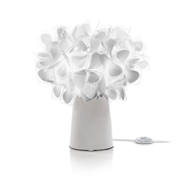 Επιτραπέζιο Φωτιστικό Clizia Mama Non Mama E14 6W 25x27cm White Slamp Cristalflex