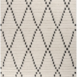 Χαλί 39802-260 Kayra Ecru-Black Merinos 133X190cm