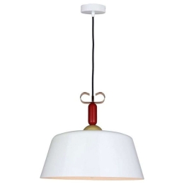 Φωτιστικό Οροφής DD-AL-0211 1xΕ27 Φ40cm 150cm White Aidonitsa