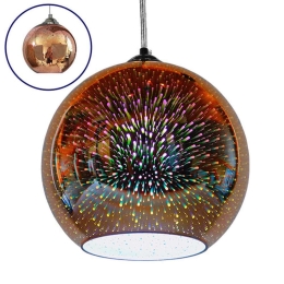 Φωτιστικό Οροφής Jupiter 01349 1xΕ27 Φ25x22cm Bronze GloboStar