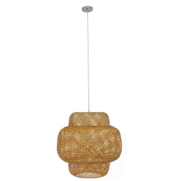 Φωτιστικό Οροφής Maldives 01657 1xΕ27 Φ56x54cm Beige GloboStar